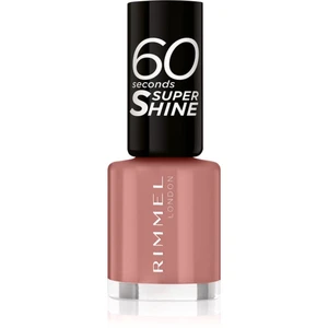 Rimmel 60 Seconds Super Shine lak na nechty odtieň 230 Mauve To The Music 8 ml