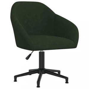 Otočná jídelní židle samet / kov Dekorhome Tmavě zelená,Otočná jídelní židle samet / kov Dekorhome Tmavě zelená