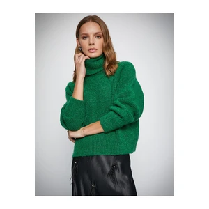 Koton Melis Ağazat X - Soft Textured Turtleneck Sweater