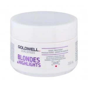 Goldwell Dualsenses Blondes Highlights 60 Sec Treatment 200 ml maska na vlasy pre ženy na melírované vlasy; na blond vlasy