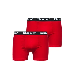 Červené pánské boxerky Bolf 0953-2P 2 PACK