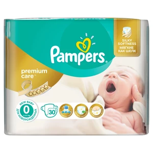 PAMPERS Premium Care 0 NEWBORN 30 ks (do 3 kg) - jednorázové pleny