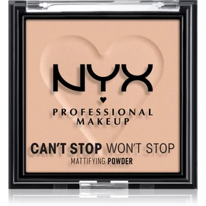 NYX Professional Makeup Can't Stop Won't Stop Mattifying Powder zmatňujúci púder odtieň 04 Meduim 6 g