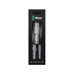 Wera 073200 Adaptéry/nástavce typ 870/4/7 Set A SB (vnější 1/4"|7/16"-vnější 1/4"|3/8"|1/2