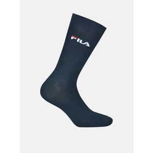 Fila Súprava 3 párov vysokých ponožiek unisex F9630 Tmavomodrá