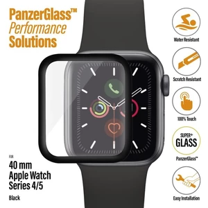 Ochranné temperované sklo PanzerGlass pre Apple Watch 4/5 40 mm, black