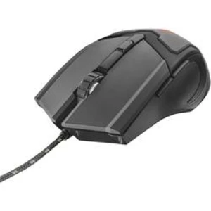 Optická herná myš Trust GXT101 Gav Optical 21044, podsvietenie, ergonomická, USB konektor, čierna