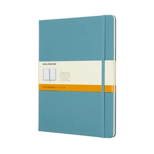 MOLESKINE Zápisník tvrdý linajkovaný svetlomodrý XL (192 strán)