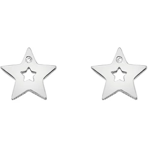Hot Diamonds Stříbrné hvězdičkové náušnice s pravými diamanty Amulets DE587