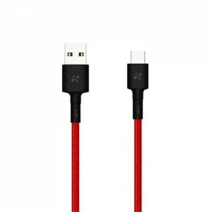 Kábel Xiaomi Mi USB/USB-C, 1m (18863) červený dátový kábel • USB-C • USB • opletený • odolné spracovanie • dĺžka 1 m