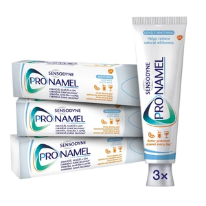 Sensodyne Pro-Namel Whitening bělicí zubní pasta pro citlivé zuby 3x75 ml