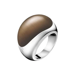 Calvin Klein Oceľový prsteň s kameňom Ellipse KJ3QCR0201 52 mm