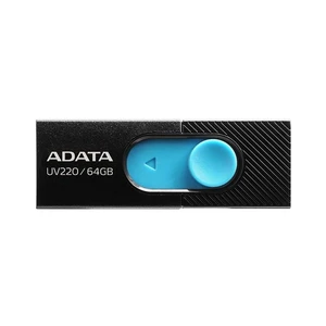 USB 2.0 flash disky usb flash disk 64gb adata uv220, 2.0 (auv220-64g-rbkbl)