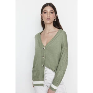 Trendyol Cardigan - Green - Regular fit