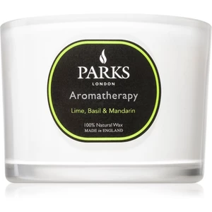 Parks London Aromatherapy Lime, Basil & Mandarin vonná svíčka 80 g