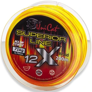 Uni cat splétaná šňůra 12 x superior line 200 m - 0,37 mm 36 kg