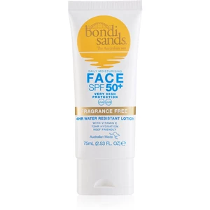 Bondi Sands SPF 50+ Face opaľovací krém na tvár bez parfumácie SPF 50+ 75 ml