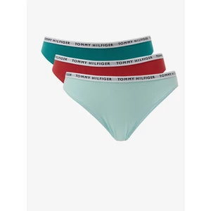 Tommy Hilfiger Set of three panties in light blue, red and green Tommy - Women