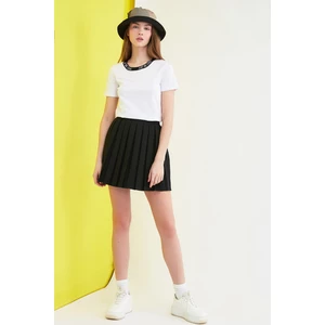 Trendyol Black Pleated Skirt