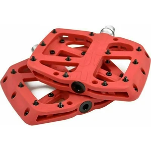 e*thirteen Base Flat Pedal Composite 22 Pins Red