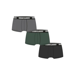 Boxer Shorts 3-Pack Grey/darkgreen/black