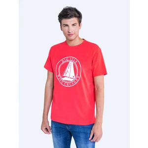 Big Star Man's T-shirt_ss T-shirt 152008 Brak Knitted-603