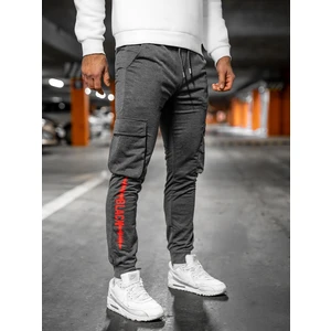 Pantaloni cargo de training grafit Bolf HW2357