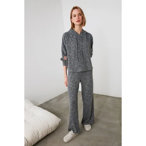 Trendyol Navy Blue Knitted Pajamas Set