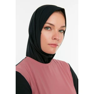 Trendyol Black Shawl Look Woven Bonnet