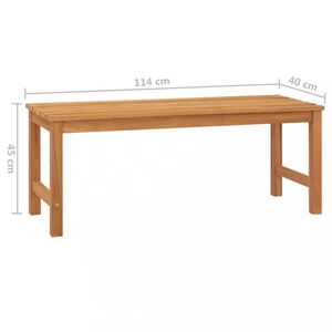 Zahradní lavice teak Dekorhome 114 cm,Zahradní lavice teak Dekorhome 114 cm