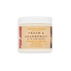 Revolution Haircare Hair Mask Peach & Grapefruit hydratačná a rozjasňujúca maska na vlasy 200 ml