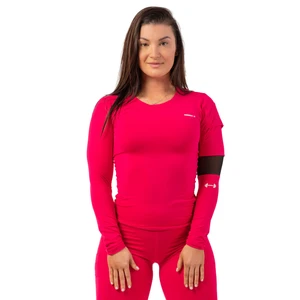 Nebbia Long Sleeve Smart Pocket Sporty Top Rosado S