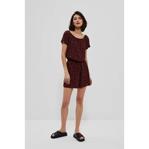 Short viscose jumpsuit