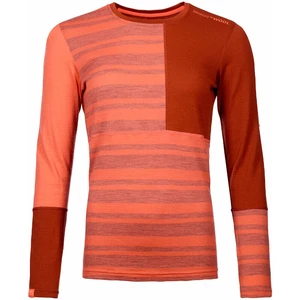 Ortovox Lenjerie termică 185 Rock'N'Wool Long Sleeve W Coral M