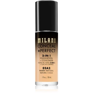 Milani Conceal + Perfect 2-in-1 Foundation And Concealer make-up 02A2 Warm Natural 30 ml