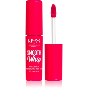 NYX Professional Makeup Smooth Whip Matte Lip Cream zamatový rúž s vyhladzujúcim efektom odtieň 10 Pillow Fight 4 ml