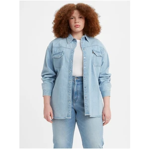 Levi's Světle modrá dámská džínová oversize košile Levi's® Dorsey Western - Dámské