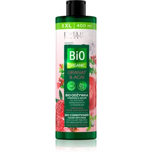 Eveline Cosmetics Bio Organic Granat & Acai regenerační kondicionér pro barvené a melírované vlasy 400 ml