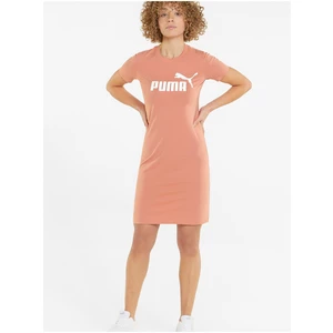 Meruňkové šaty Puma Ess Slim - Dámské