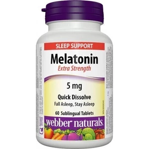 Webber Naturals Melatonin 60 tabs Tablety
