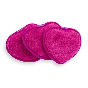 Revolution Skincare Znovupoužitelné odličovací tampony Cushions Hearts (Make-up Remover Cushions) 3 ks