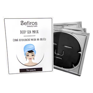 Sefiros Černá detoxikační maska na obličej (Deep Sea Mask) 3 ks