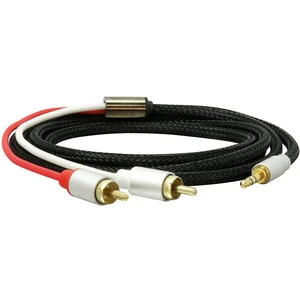 Cinch audio adaptér Dynavox 207384, čierna