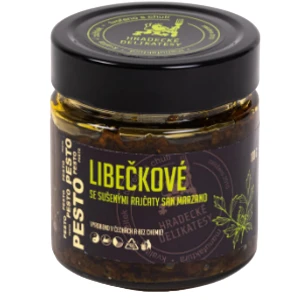 Pesto libečkové se sušenými rajčaty Sna Marzano 170g Hradecké delikatesy