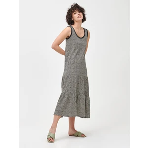 Barevné dámské šaty sleeveless tiered maxi dress GAP