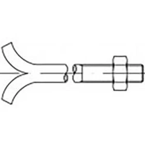 Skrutky do muriva a do základov TOOLCRAFT TO-6855315, N/A, M20, 220 mm, ocel, 10 ks
