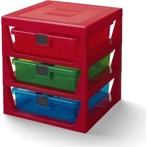 Czerwony organizer z 3 szufladami Storage - LEGO®