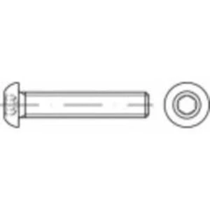 Čočkový šroub TOOLCRAFT TO-5380941, N/A, M3, 10 mm, nerezová ocel, 100 ks