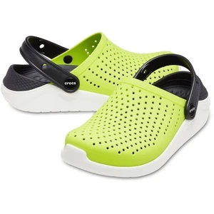 Crocs Kids' LiteRide Clog Lime Punch/Black 30-31