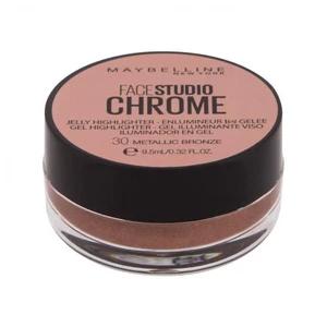 Maybelline Rozjasňovač Face Studio Chrome (Jelly Highlighter) 9,5 ml 30 Metallic Bronze